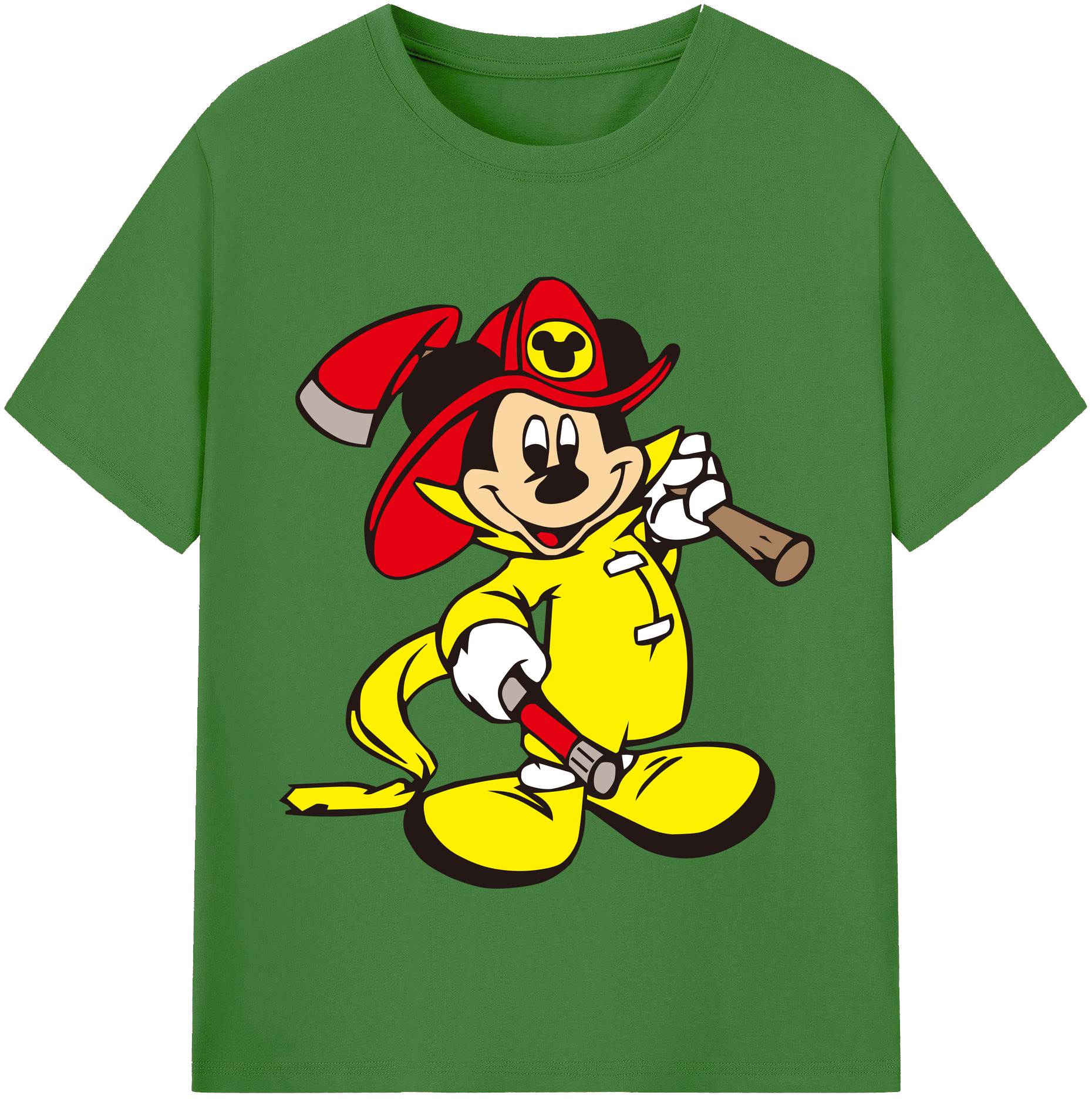 （画像用） ミッキーマウス Mickey Mouse レディースカジュアルプリントTシャツ（綿100％）